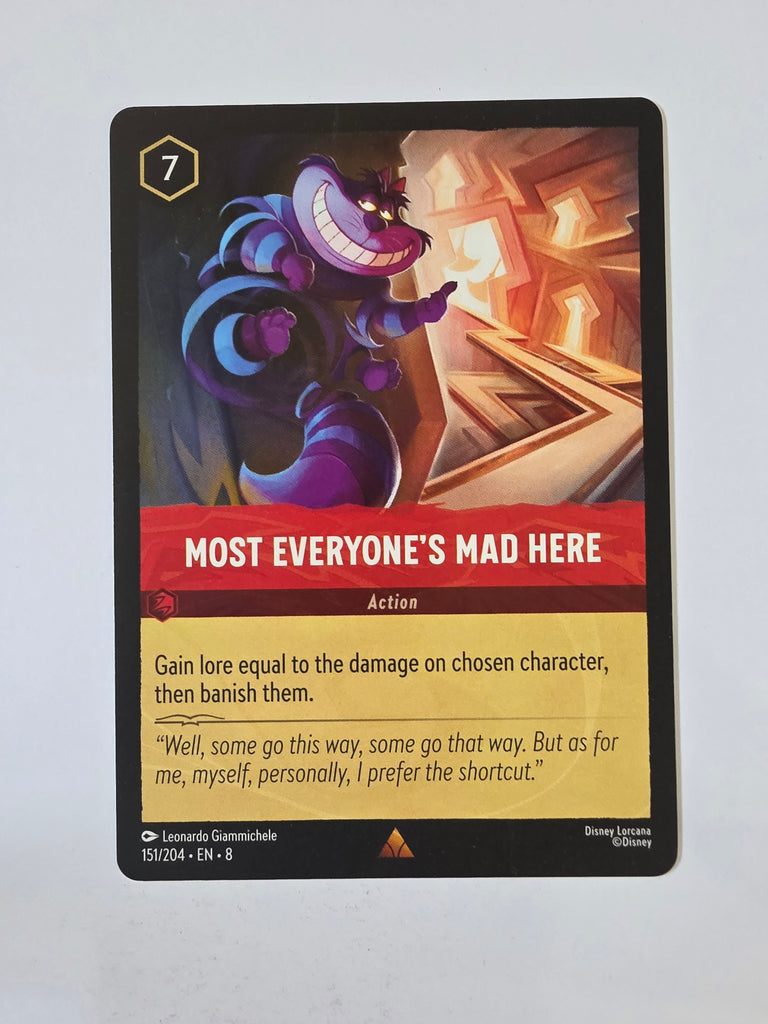 Disney Lorcana Reign of Jafar | Most Everyone's Mad Here | #151 | Rare