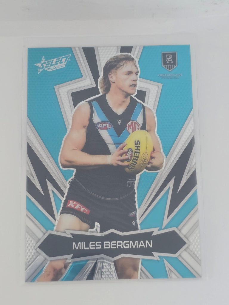 AFL Footy Stars 2025 Luminous Thunderbolt Gold #LT145 M. Bergman Port Adelaide #354/399