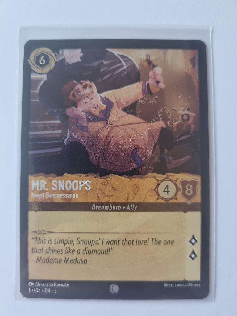Into the Inklands FOIL Mr. Snoops - Inept Businessman - 011/204 Common