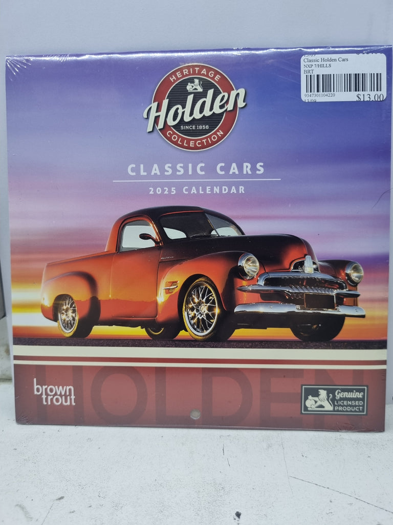 Classic Holden Cars - Mini 18x18cm - 2025 Calendar