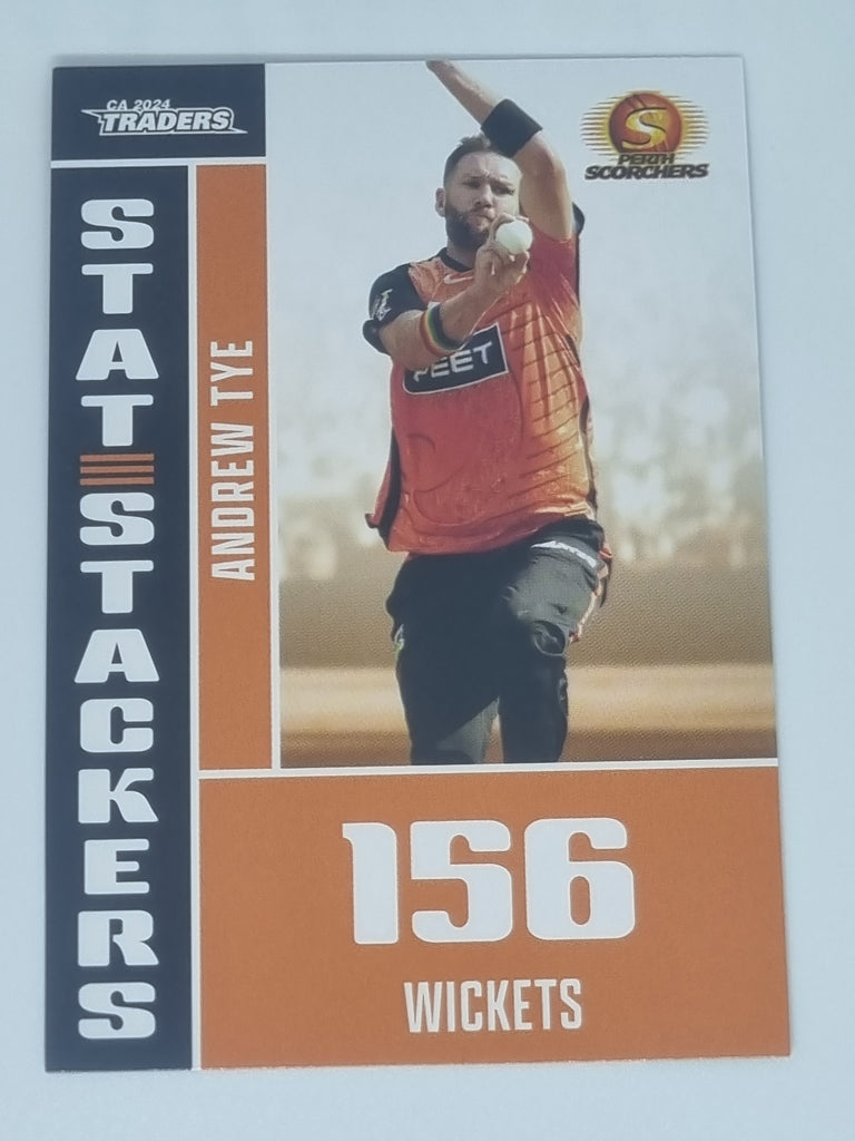 2024-25 LUXE Cricket - Stat Stackers - #SS30 - Andrew Tye - Scorchers