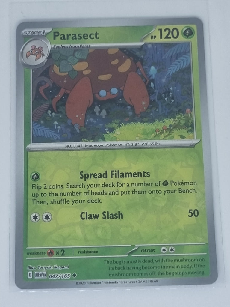 Pokemon TCG - Pokemon 151 - #047/165 - Reverse Holo - Parasect - Uncommon