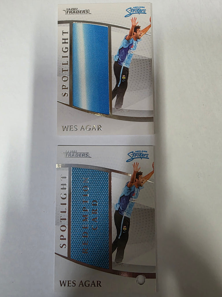 CA 2023 - Spotlight Jersey Card - #S2 - Wes Agar - Strikers - #066/104