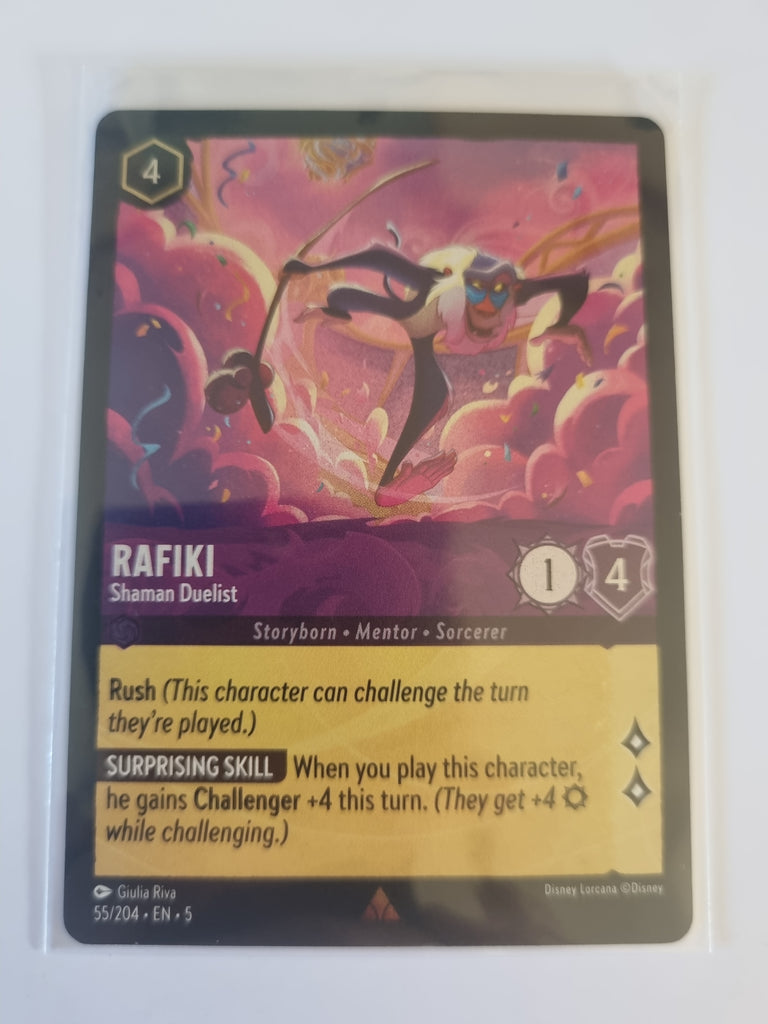 Shimmering Skies - FOIL - Rafiki - Shaman Duelist - 55/204 - Rare