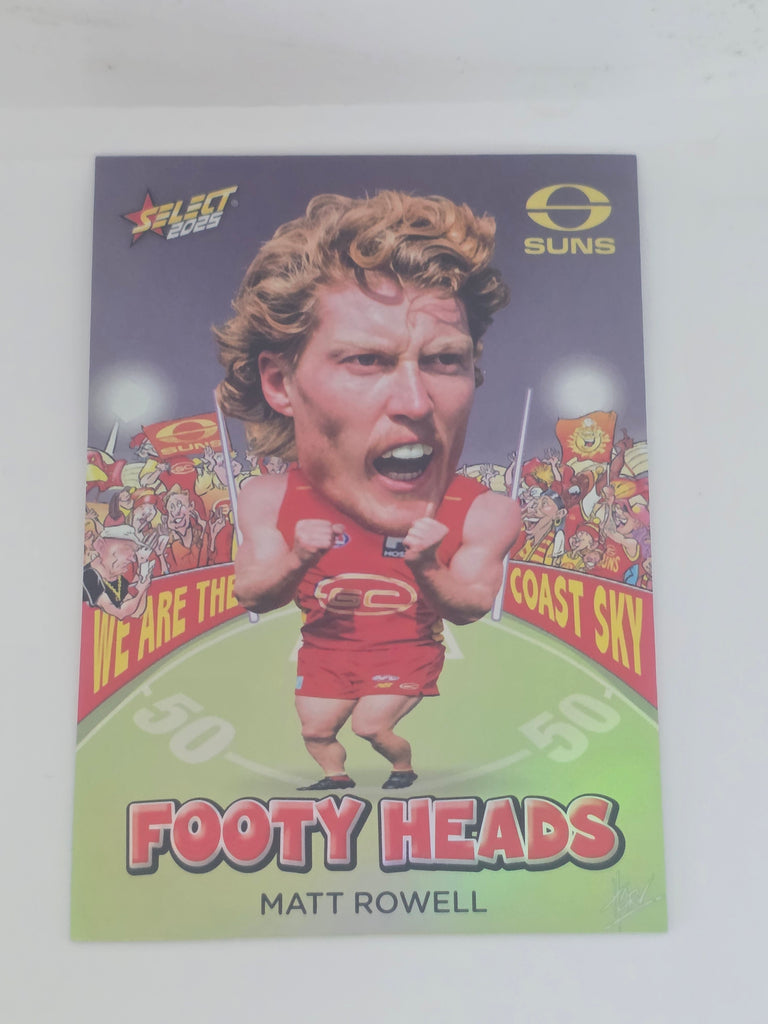 AFL Footy Stars 2025 | Footy Heads | #FH53 | M. Rowell | Gold Coast Suns
