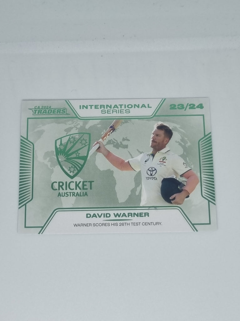 2024-25 LUXE Cricket Traders - International Series - #IS11 - David Warner