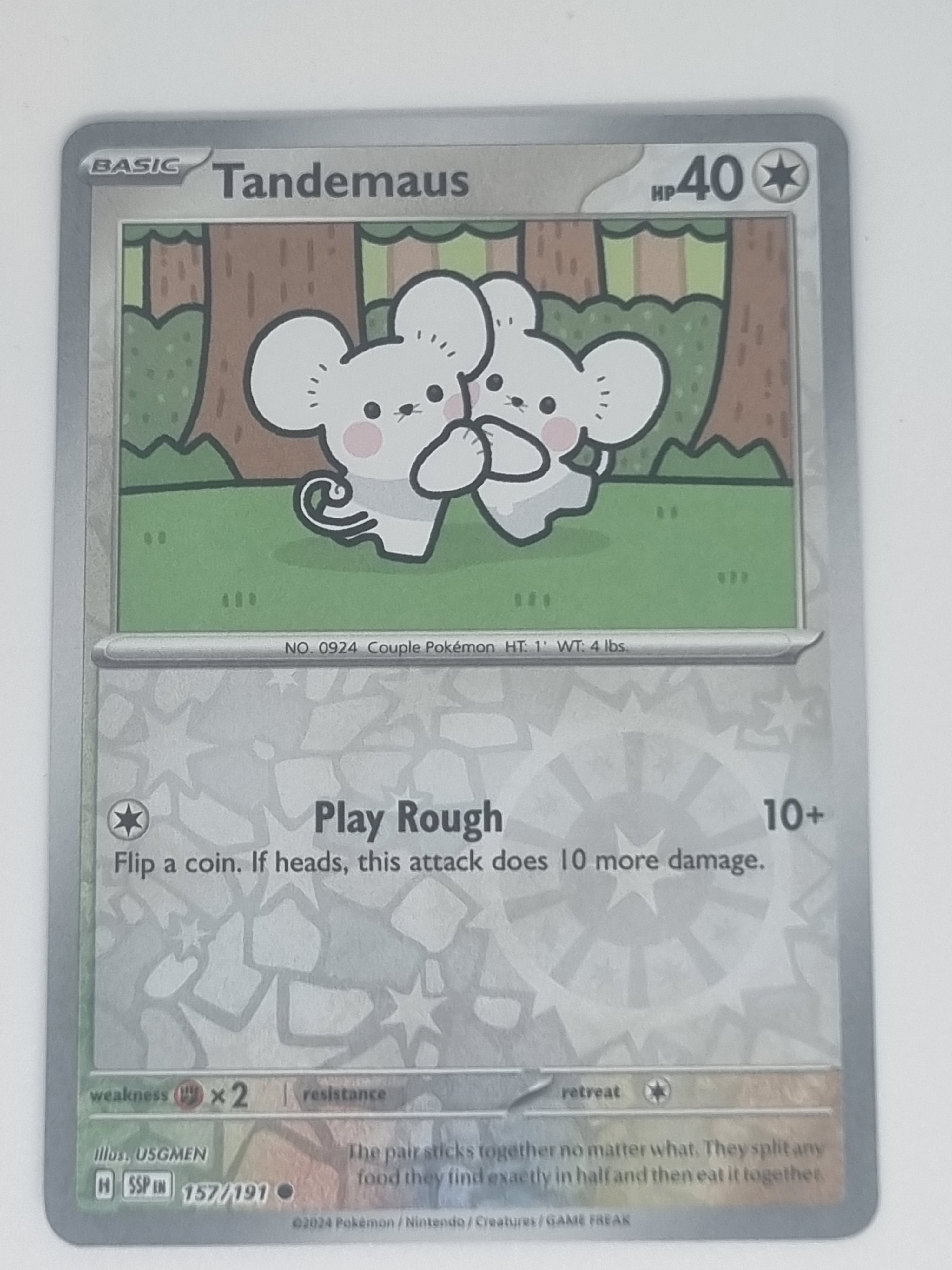 Pokemon TCG - Surging Sparks - #157/191 - Reverse Holo - Tandemaus