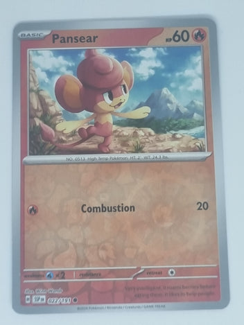 Pokemon TCG - Surging Sparks - #022/191 - Pansear - Common  Funporium