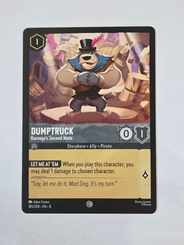 Disney Lorcana Reign of Jafar | Dumptruck Karnage's Second Mate | #185 | Common