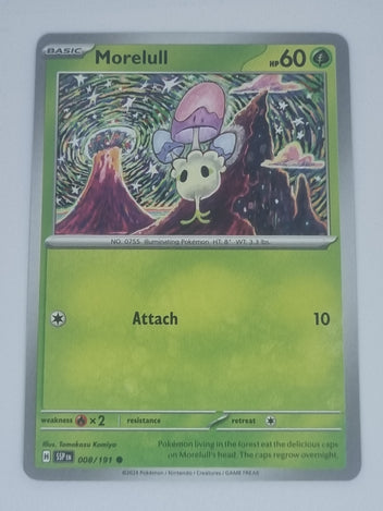 Pokemon TCG - Surging Sparks - #008/191 - Reverse Holo - Morelull