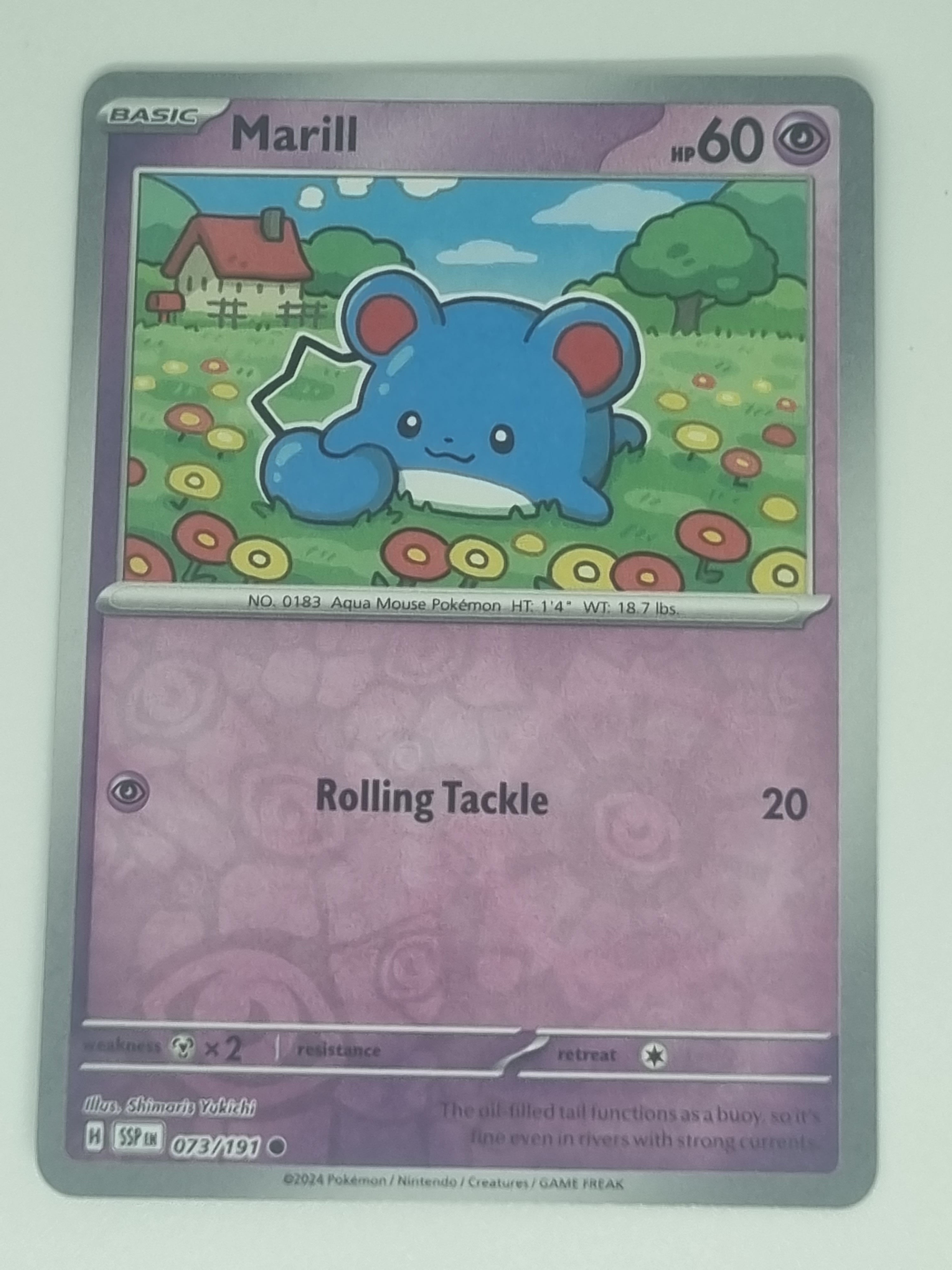 marill pokemon card price Pokemon TCG - Surging Sparks - #073/191 - Reverse Holo - Marill