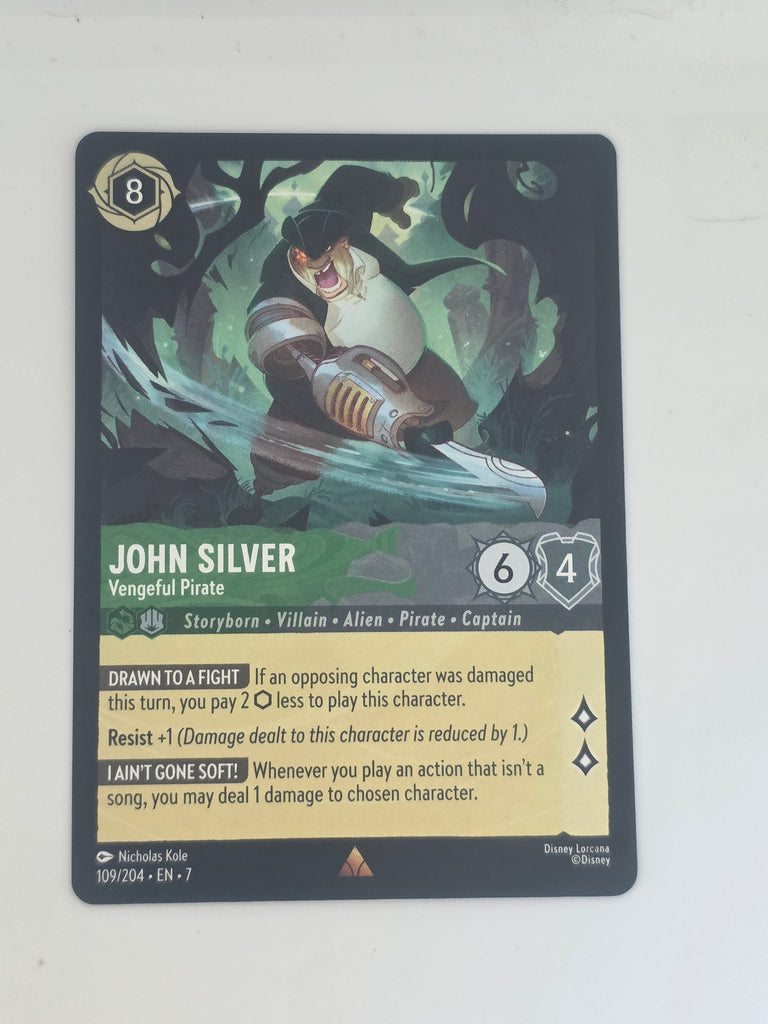 Lorcana | Archazia's Island | #109/204 | John Silver - Vengeful Pirate | Rare