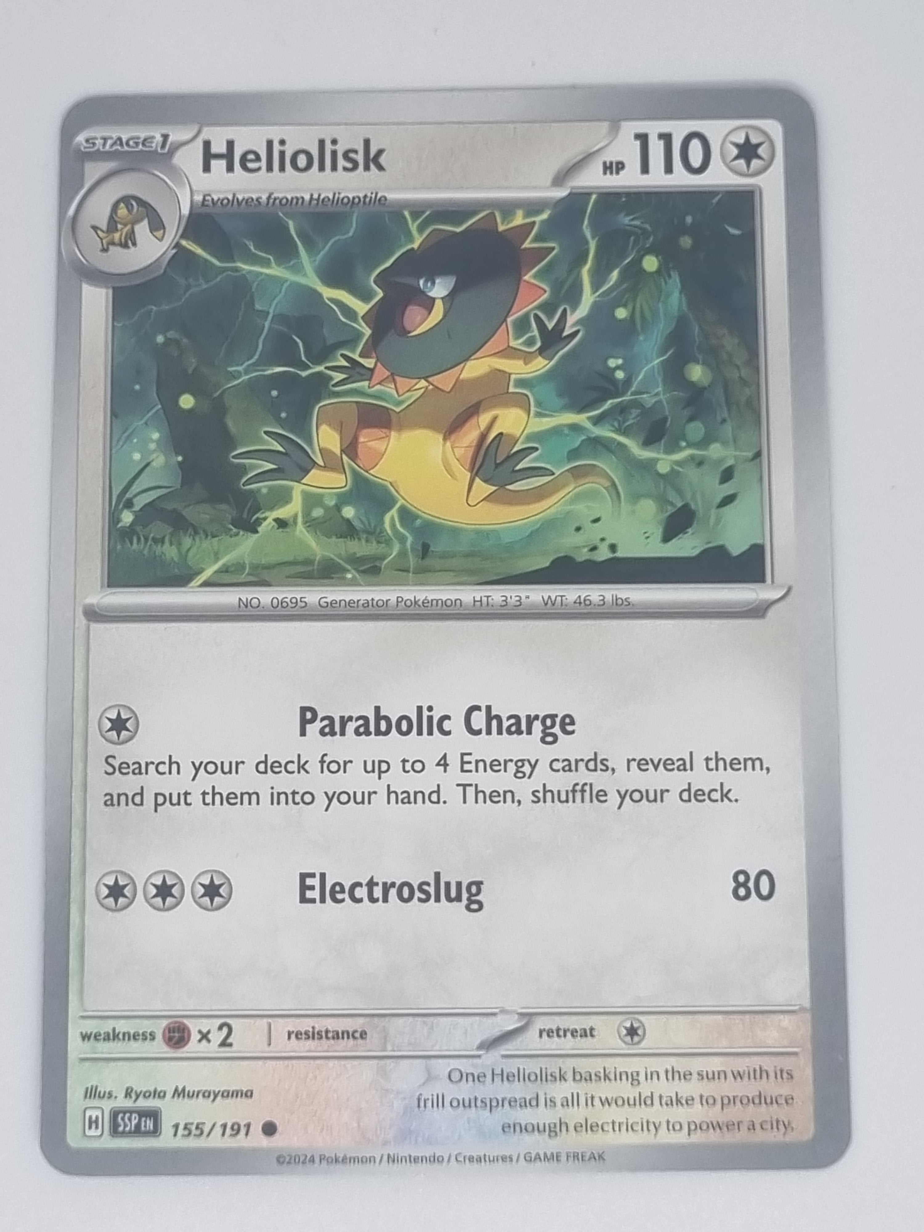 Pokemon TCG - Surging Sparks - #155/191 - Heliolisk