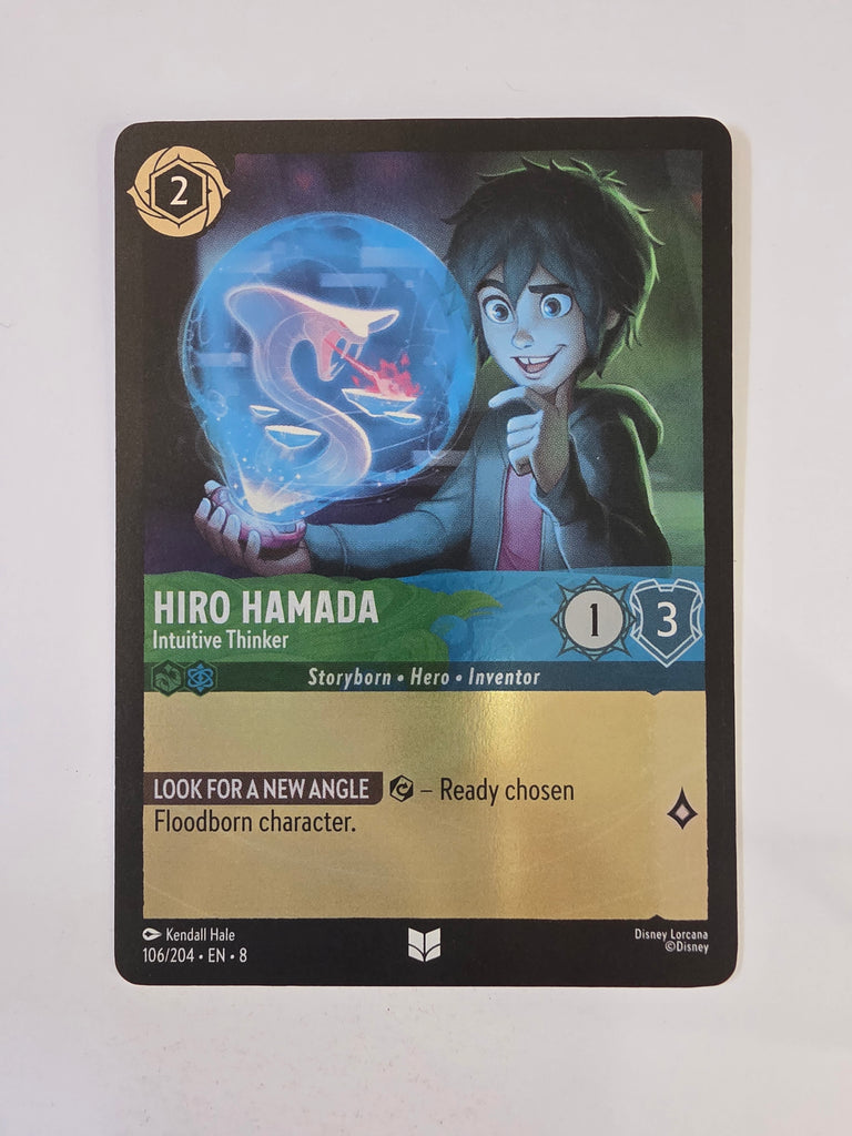 Disney Lorcana Reign of Jafar | Coldfoil | Hiro Hamada Intuitive Thinker | #106 | Uncommon