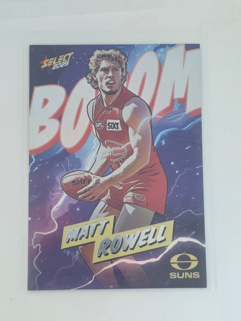 AFL Footy Stars 2025 | Booom | #BM105 | M. Rowell | Gold Coast Suns | #288/360