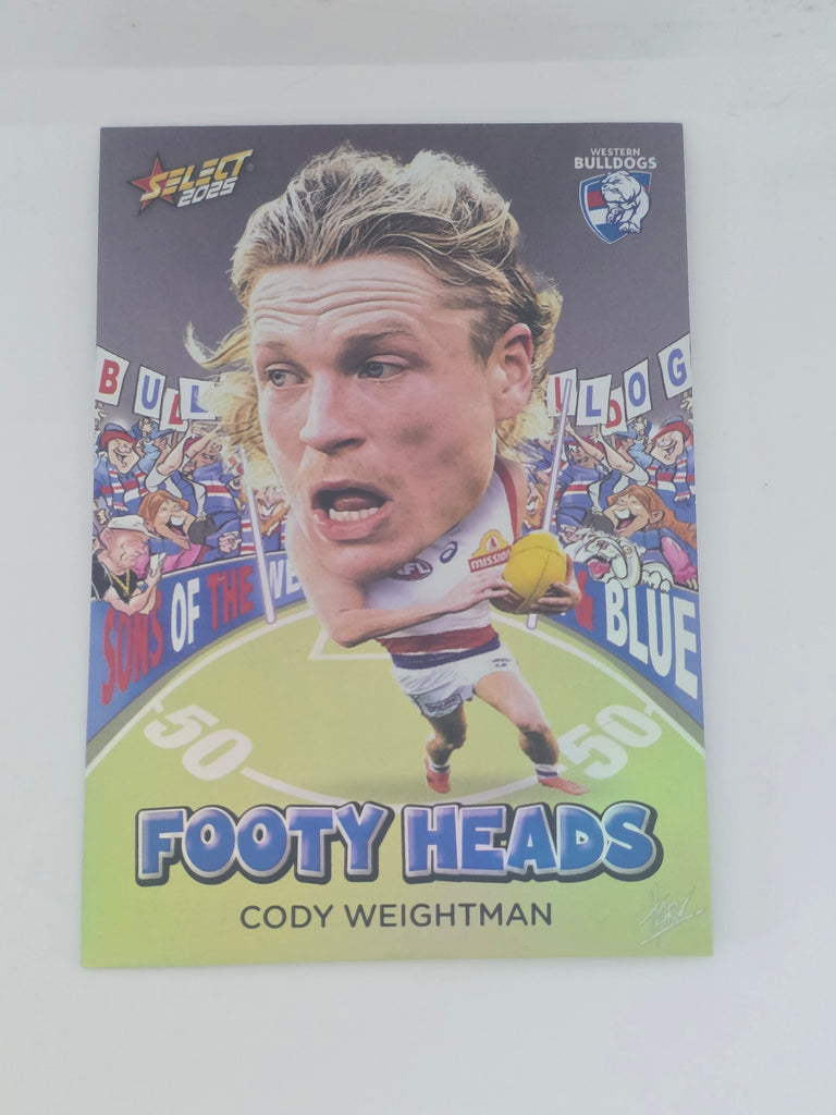 AFL Footy Stars 2025 | Footy Heads | #FH108 | C. Weightman | Western Bulldogs