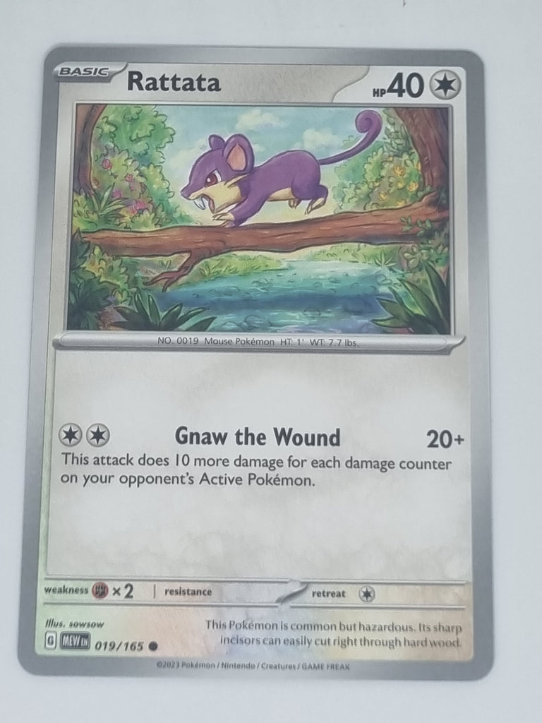 Pokemon TCG - Pokemon 151 - #019/165 - Rattata - Common