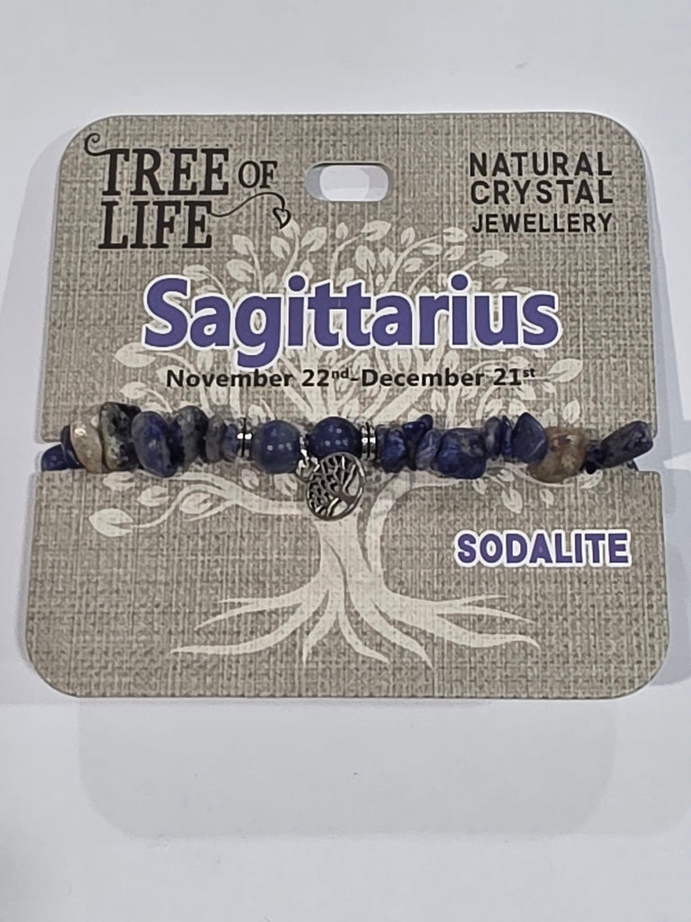 Tree of Life | Sagittarius | Sodalite Bracelet | Natural Crystal Jewellery