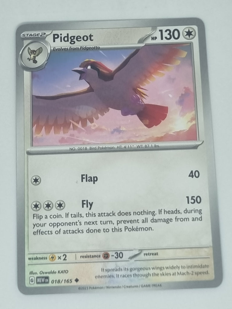 Pokemon TCG - Pokemon 151 - #018/165 - Pidgeot - Uncommon