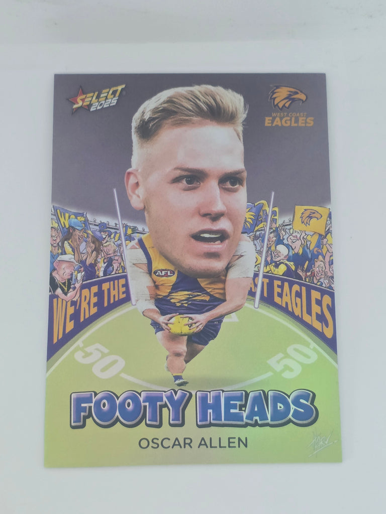 AFL Footy Stars 2025 | Footy Heads | #FH97 | O. Allen | West Coast Eagles
