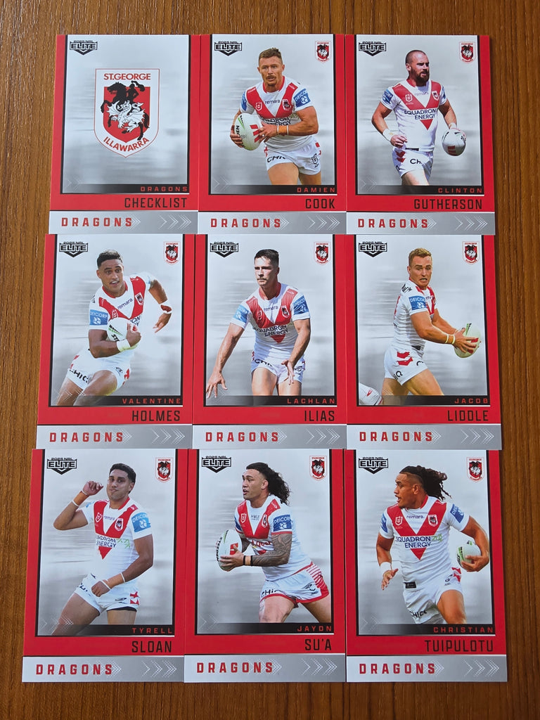 NRL 2025 Elite | Base Team Set 9 Cards | Dragons