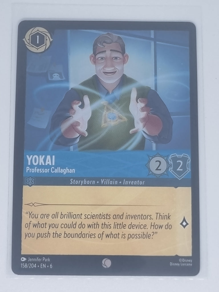 Lorcana Azurite Sea - COLDFOIL - Yokai - Professor Callaghan - #158/204 - Common