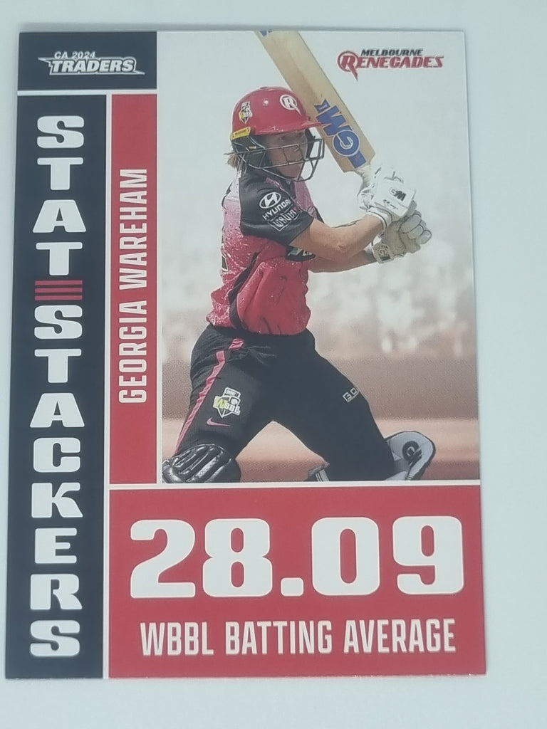 2024-25 LUXE Cricket - Stat Stackers - #SS24 - Georgia Wareham - Renegades