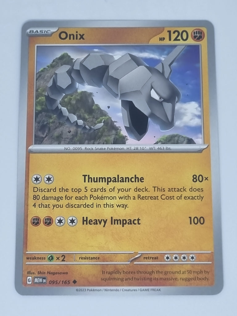 Pokemon TCG - Pokemon 151 - #095/165 - Onix - Uncommon