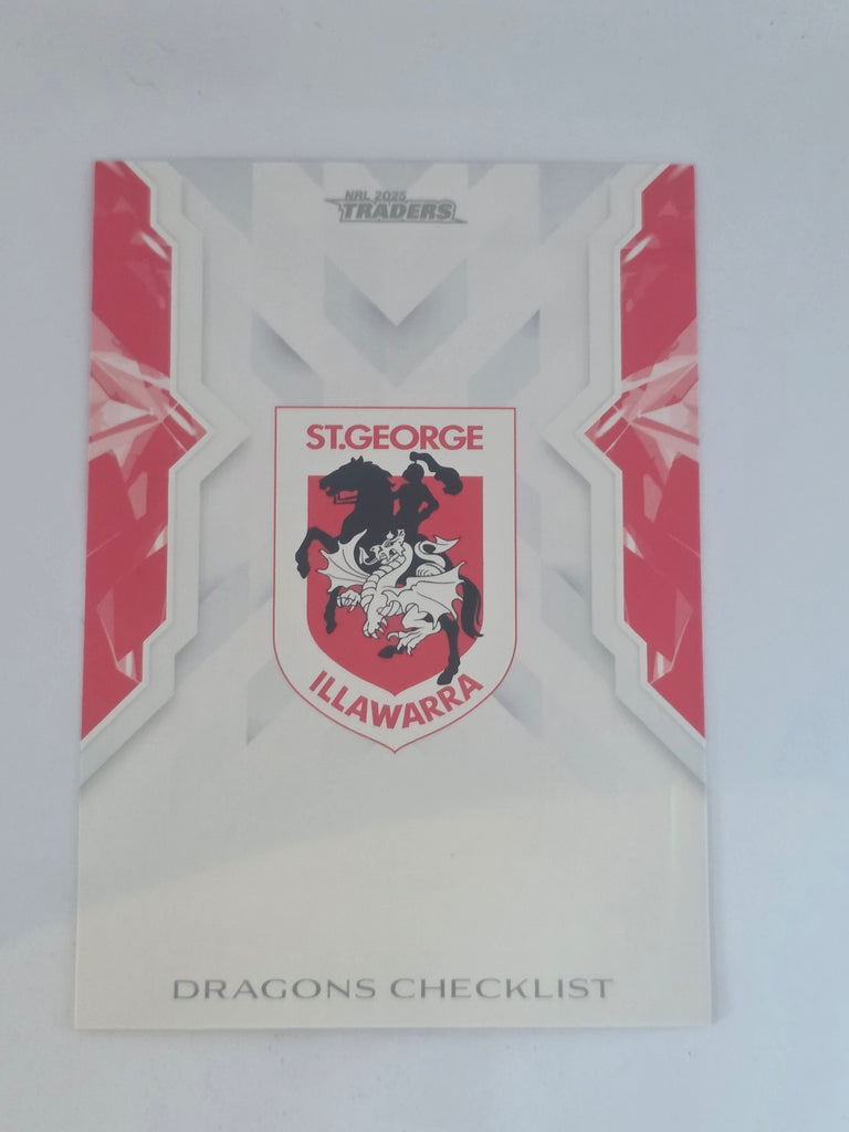 NRL 2025 Traders | NRLW | #W50 | Checklist | Dragons