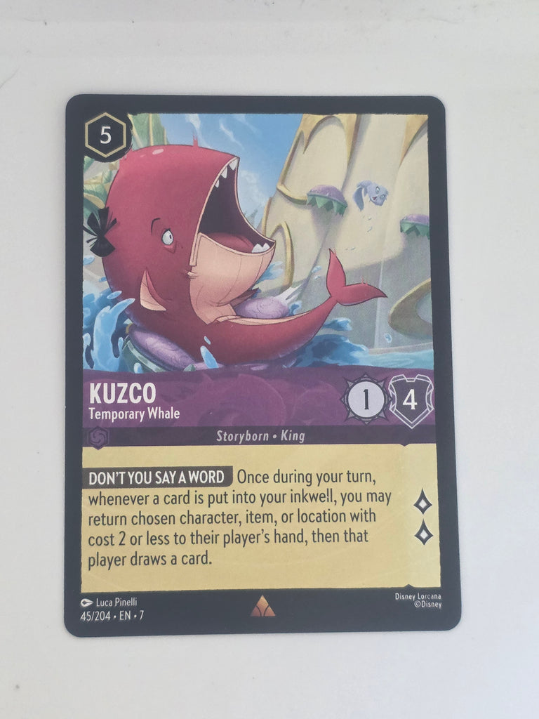 Lorcana | Archazia's Island | #45/204 | Kuzco - Temporary Whale | Rare