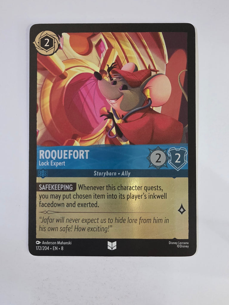 Disney Lorcana Reign of Jafar | Coldfoil | Roquefort Lock Expert | #172 | Uncommon