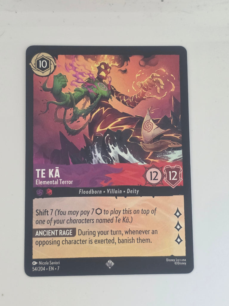 Lorcana | Archazia's Island | #54/204 | Te Ka - Elemental Terror | Super Rare