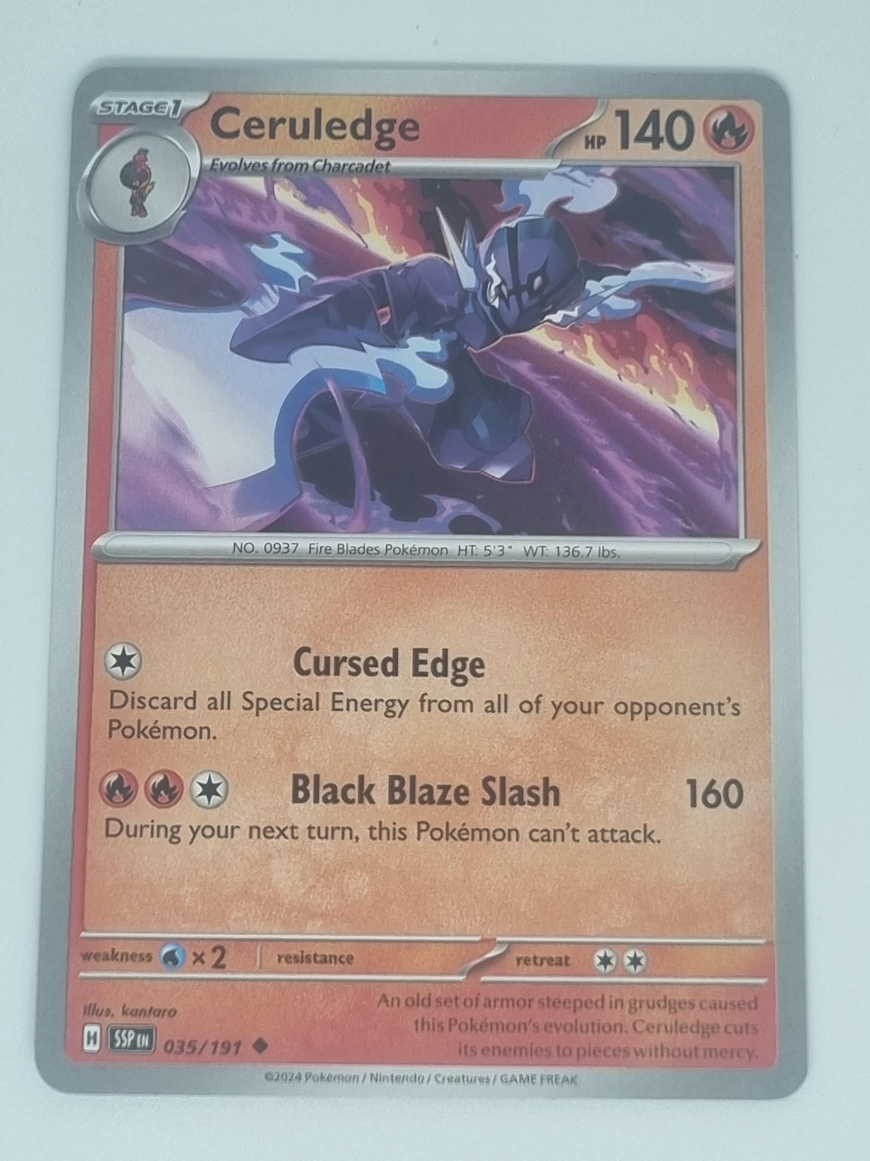Pokemon TCG - Surging Sparks - #035/191 - Ceruledge - Uncommon Funporium Pokemon TCG - Surging Sparks - #035/191 - Ceruledge - Uncommon Funporium