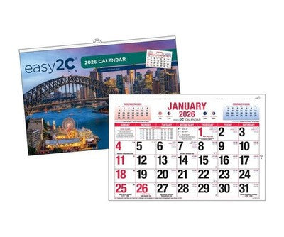 Easy 2-C 2026 Calendar