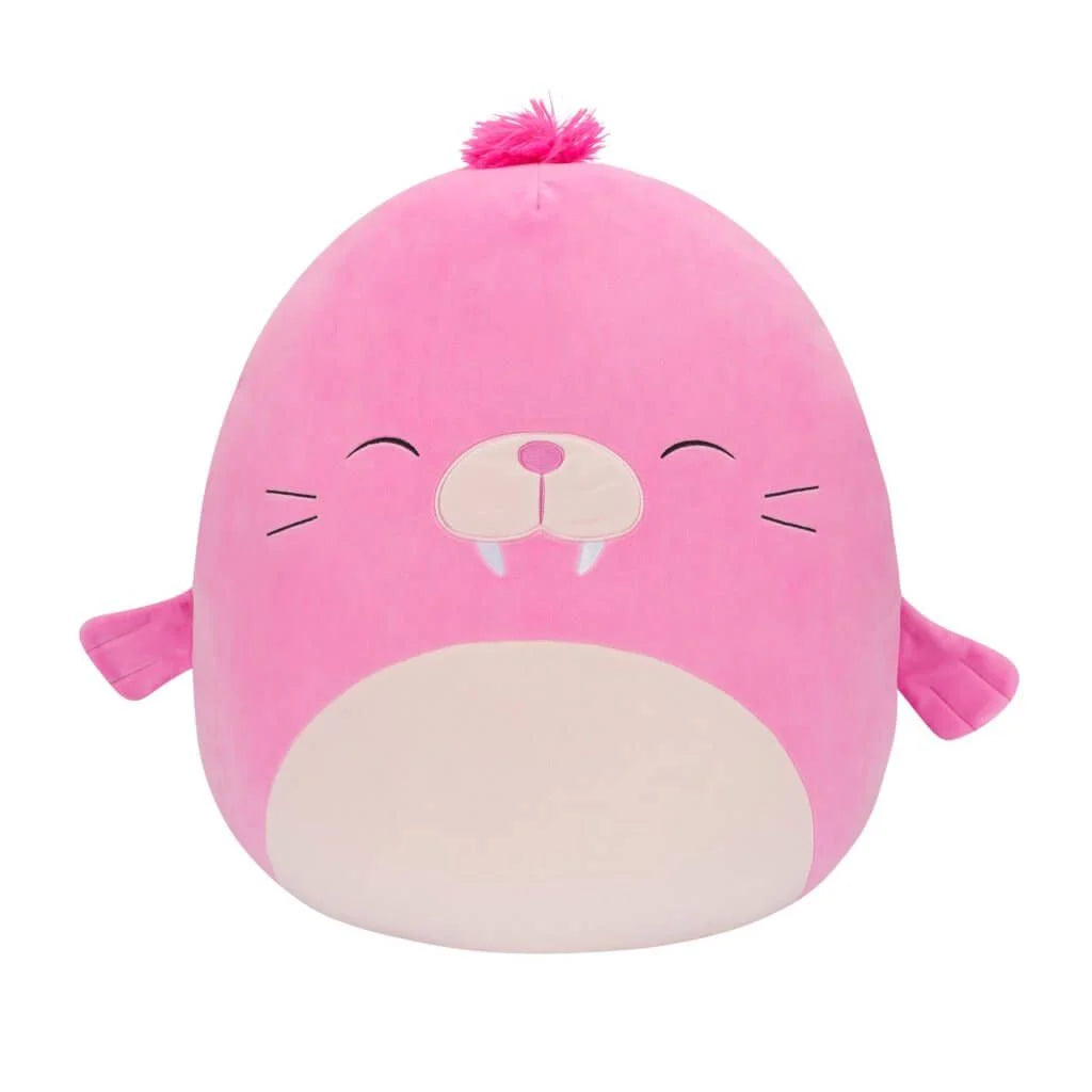 Squishmallows 16 inch plush from wave 17. Pepper the pink Walrus.