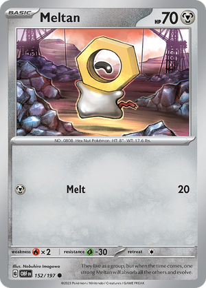 Pokemon TCG - Obsidian Flames - #152 -Meltan - Common