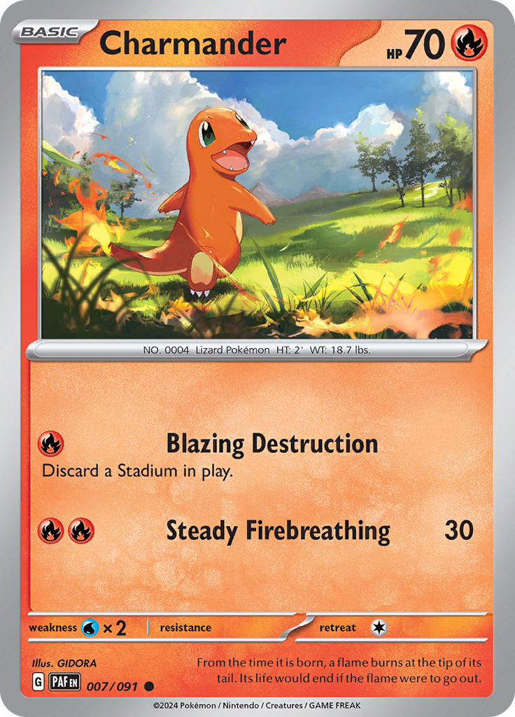 Pokemon TCG - Paldean Fates - #7 - Charmander