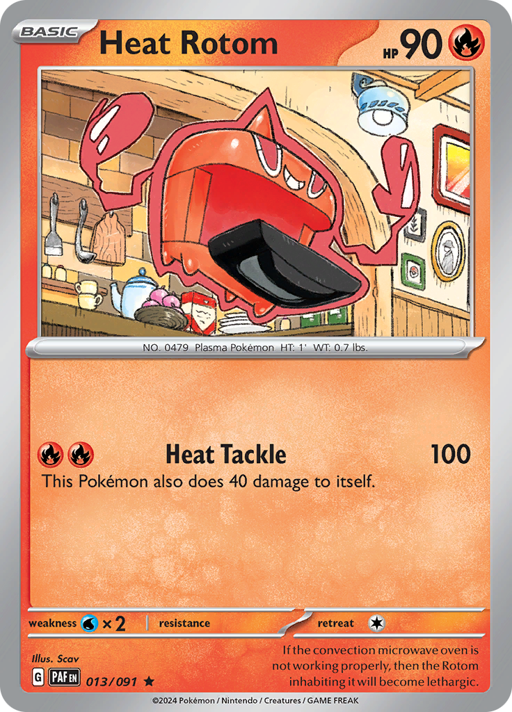 Pokemon TCG - Paldean Fates - #13 - Heat Rotom - Rare