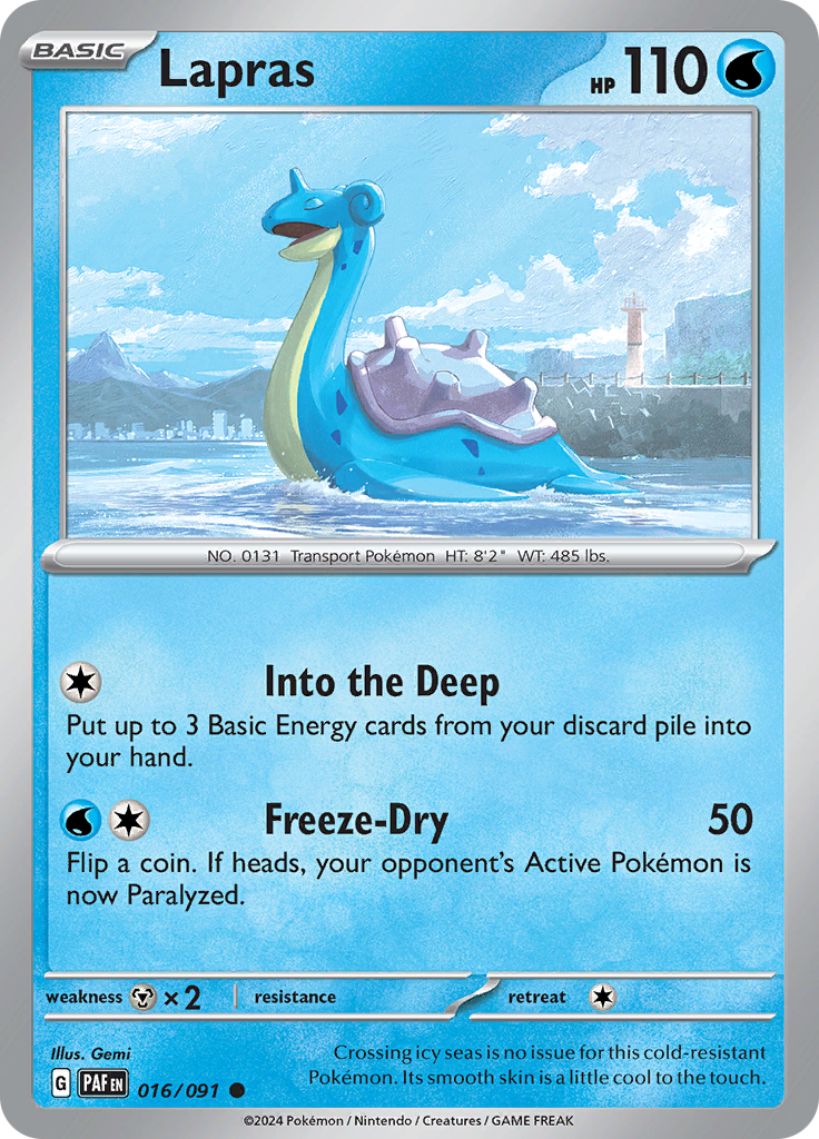 Pokemon TCG - Paldean Fates - #16 - Lapras