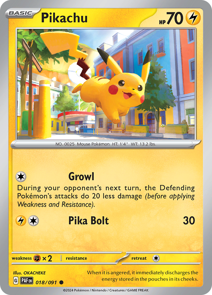 Pokemon TCG - Paldean Fates - #18 - Pikachu