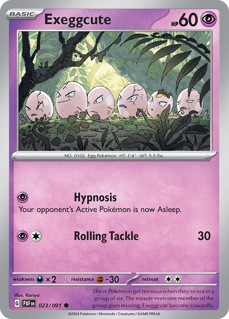 Pokemon TCG - Paldean Fates - #23 - Exeggcute - Common