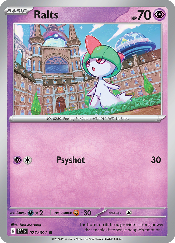 Pokemon TCG - Paldean Fates - #27 - Ralts - Common