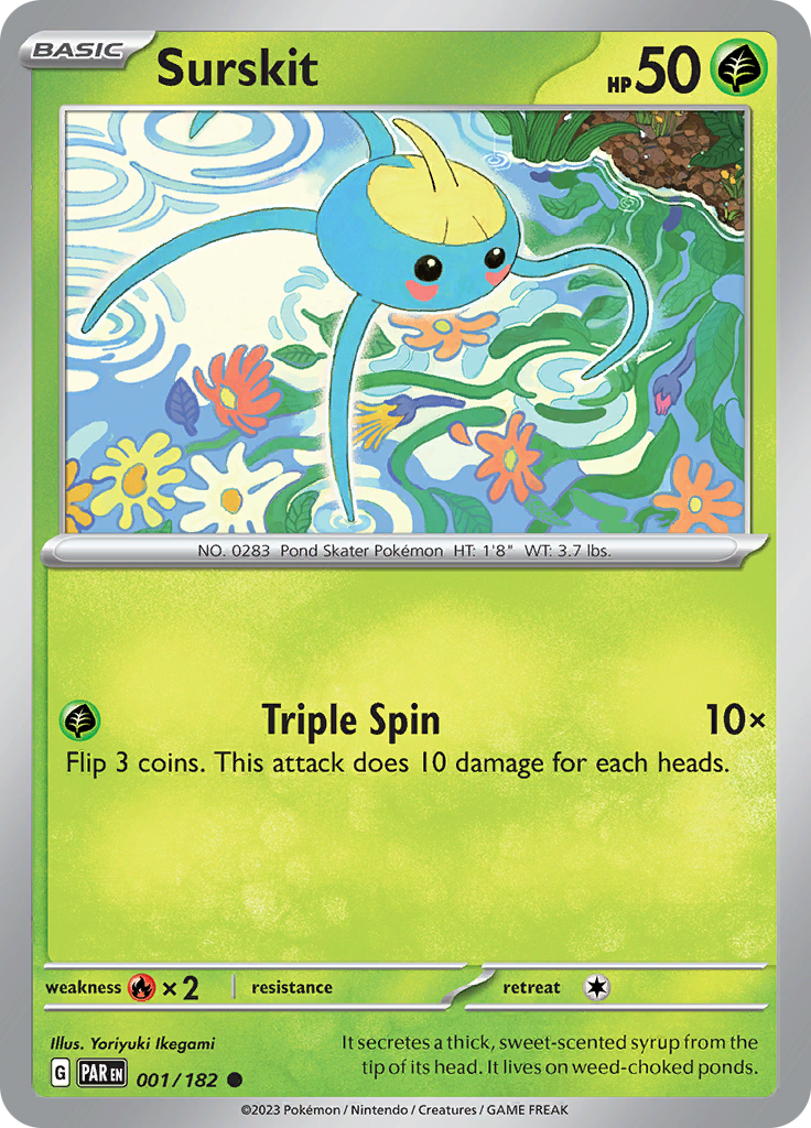 Pokemon TCG: Paradox Rift card - Surskit.