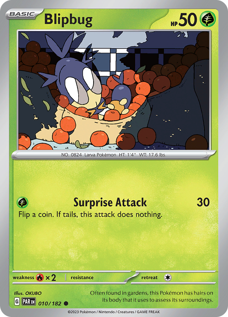 Pokemon TCG: Paradox Rift card - Blipbug.