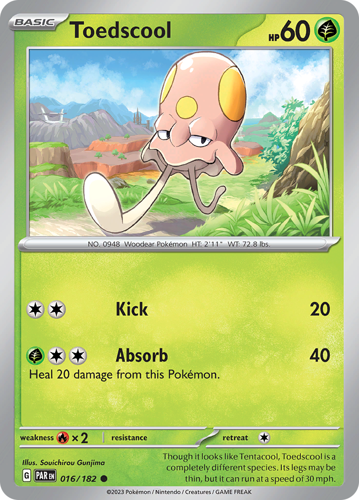 Pokemon TCG: Paradox Rift card - Toedscool.