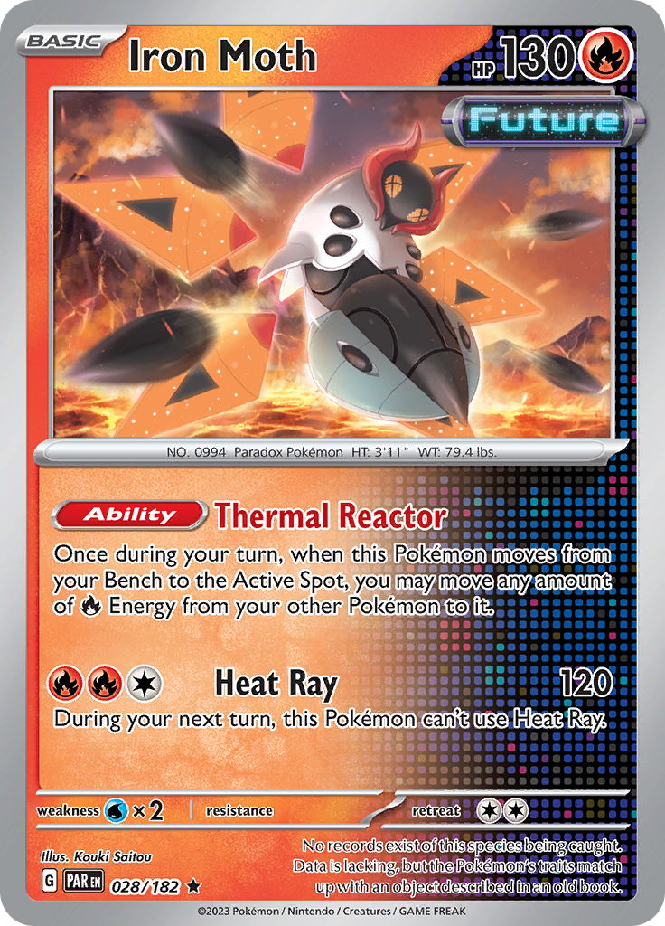 Pokemon TCG: Paradox Rift card - Iron Moth.