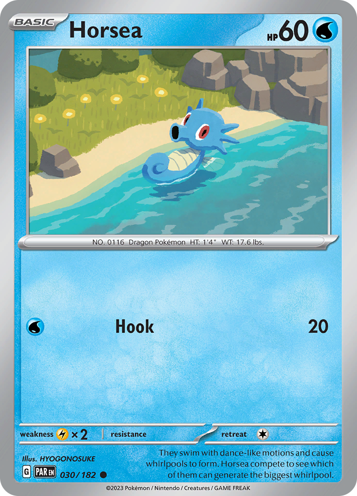 Pokemon TCG: Paradox Rift card - Horsea.