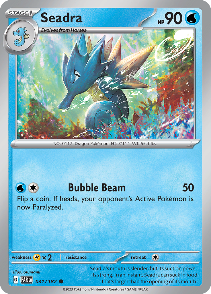 Pokemon TCG: Paradox Rift card - Seadra.