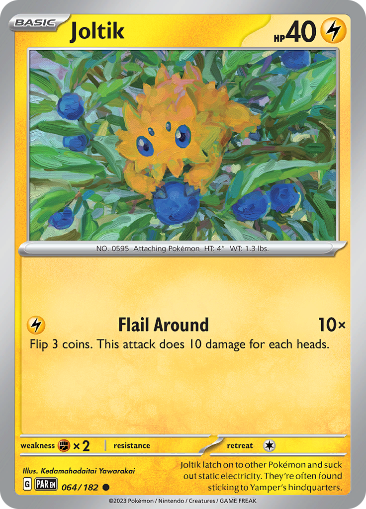 Pokemon TCG: Paradox Rift card - Joltik.