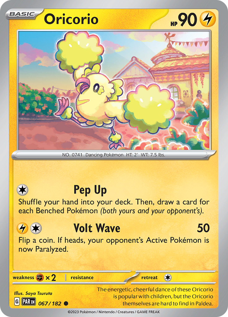 Pokemon TCG: Paradox Rift card - Oricorio.